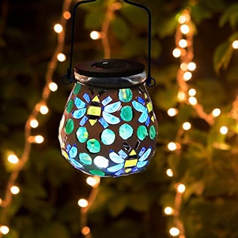 DREAM GARDEN Solar Lanterns Outdoor Hanging, Outdoor Solar Lanterns for The Garden, Solar Garden Lanterns Outdoor Waterproof, Garden Decorations for Patio, Yard, Porch, Lawn, Courtyard (Bee) Cover