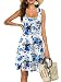 FENSACE Women's Sleeveless Scoop Neck Summer Beach Midi Flared Tank Dress (X-Large, 17020-9)