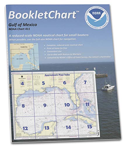 Paradise Cay Publications NOAA BookletChart 411: Gulf of Mexico