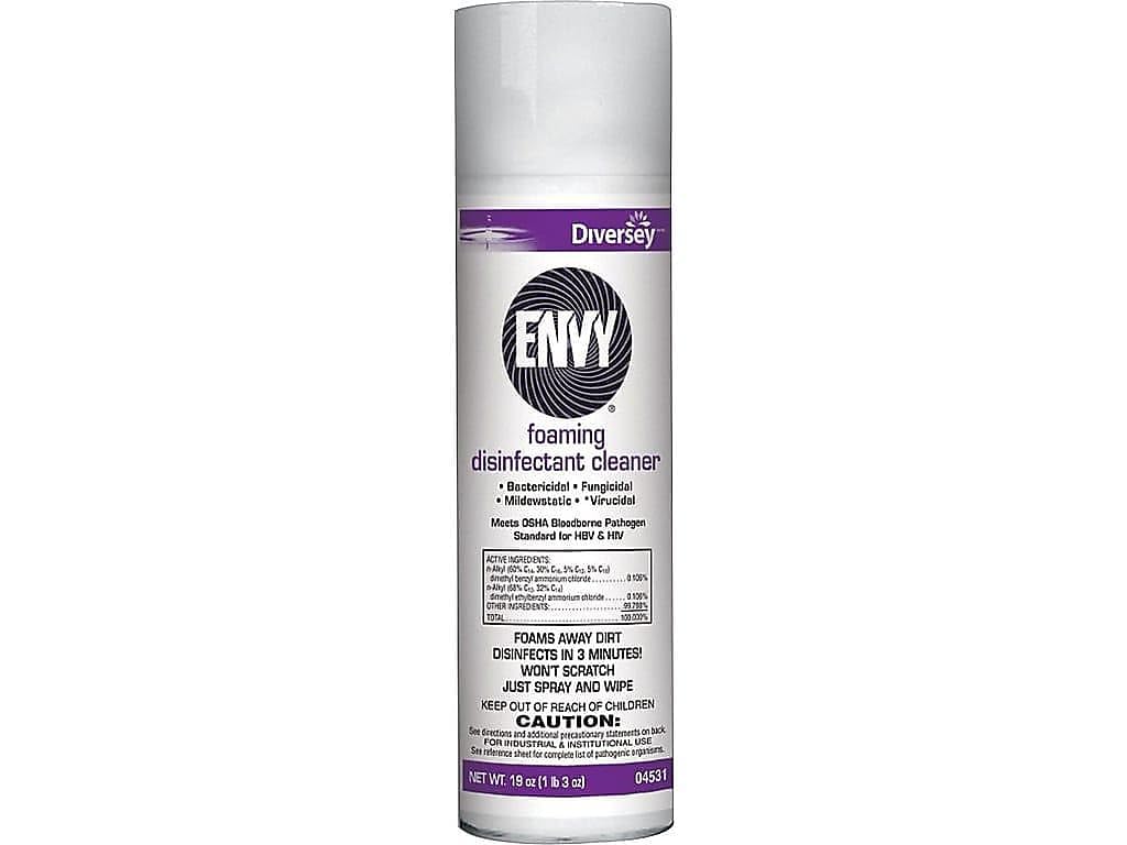 Diversey Envy Foaming Disinfectant Cleaner Lavender Scent 19 Oz Aerosol Spray