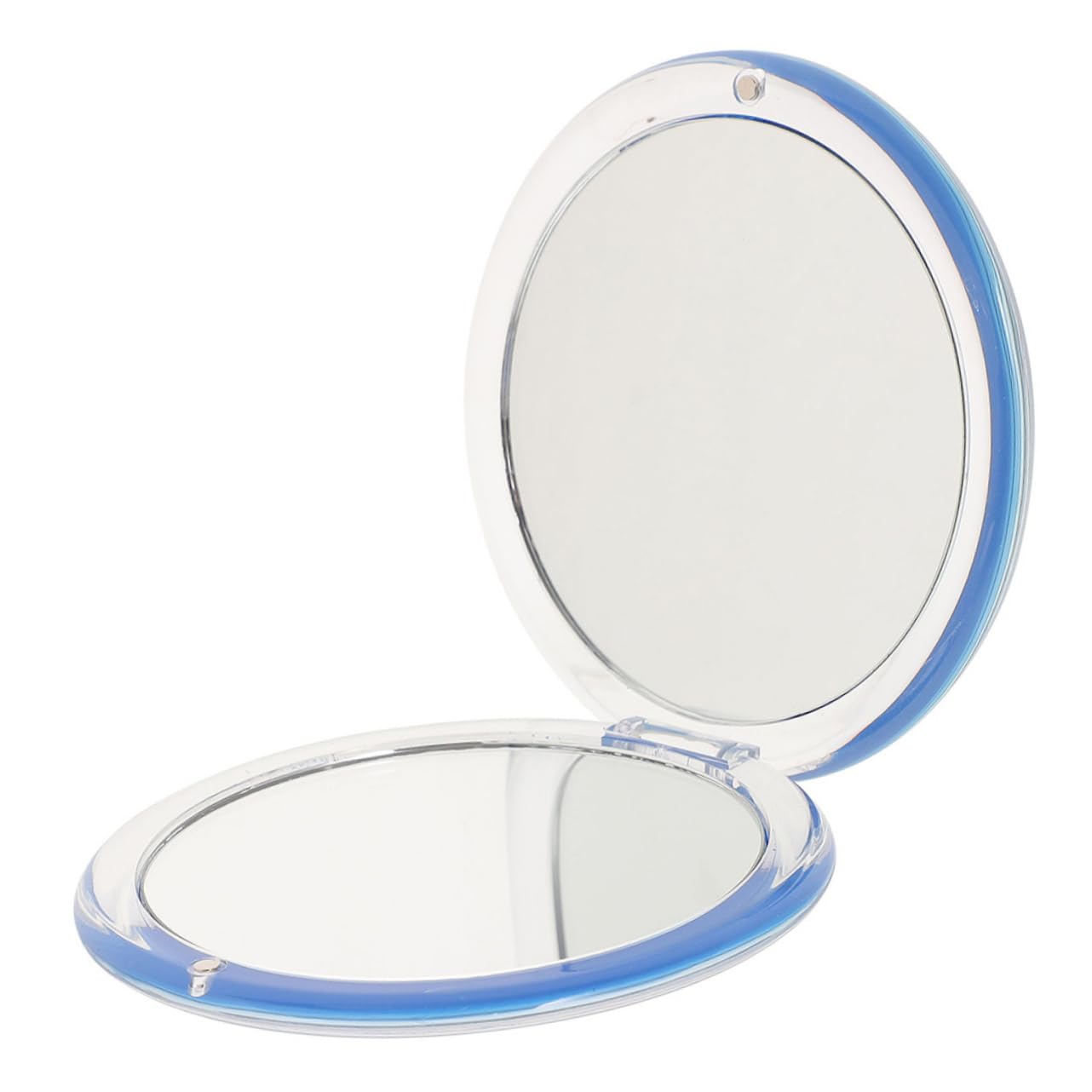3 Stück Klappbarer Kosmetikspiegel Tragbarer Kompakter Handspiegel Faltbarer Make Up Spiegel für Unterwegs Vergrößerung Rundes Design für Schnelle Nachbesserungen
