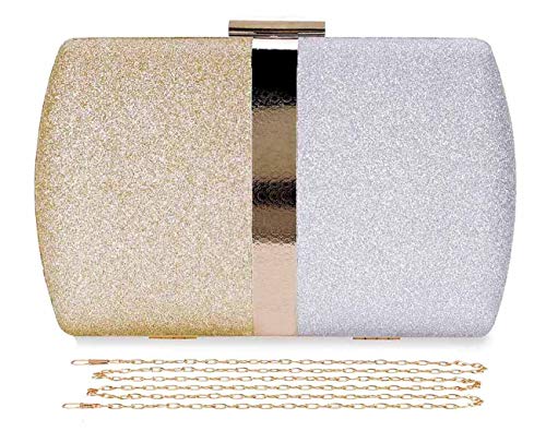 Pochette à paillettes blanche : rangez vos indispensables de mariage avec élégance