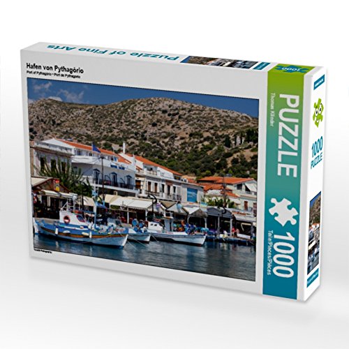 CALVENDO Puzzle Hafen Von Pythagório 1000 Teile – Premium Foto-Puzzle, 64x48 Cm, Aus Europa