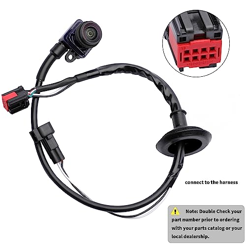 Image of 4672639AA Rear View Backup Camera Replacement for Chrysler Town & Country 2011-2016 Dodge Grand Caravan 2011-2020