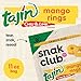 Snak Club Tajin Mango Rings Gummy Candy, Fruit Candy Gummies with Chili and Lime Seasoning, Mild, Gluten-Free and Vegan Snacks, 11 oz Resealable Bag