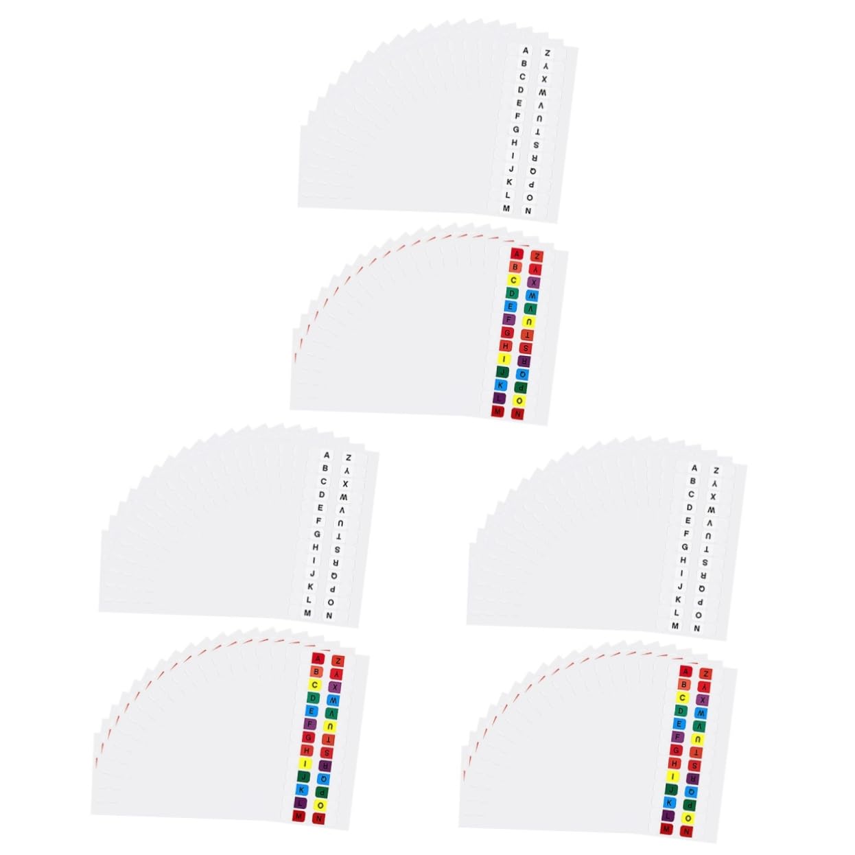 SHINEOFI 120hojas Etiquetas De Índice Autoadhesivas Diseño Alfabético Páginas De Marcadores Coloridos y Resistentes Al Agua Para Escuela y Separadores Prácticos y Decorativos