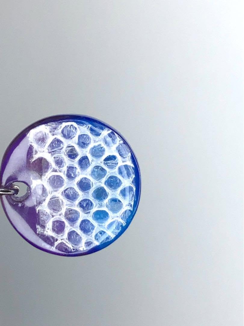 丸型✨乙女座✨宇宙✨星座✨蛇の抜け殻✨明青紫✨白蛇のお守り【天赦日