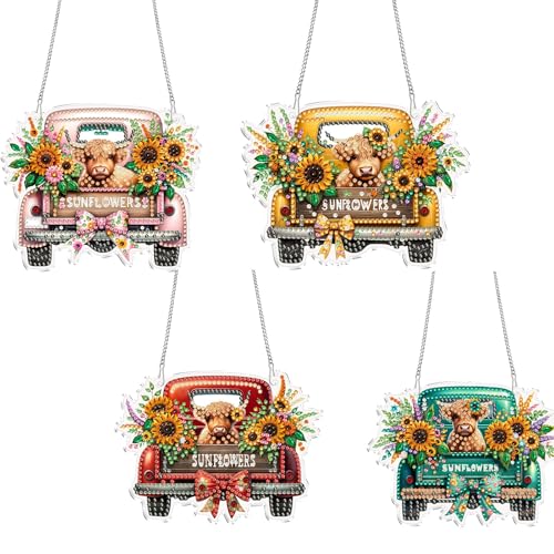 Pendentif Diamond Painting Fenêtre Décoration Murale pour Jardin et Maison
