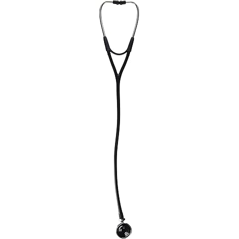 Welch Allyn 5079-325 Harvey DLX Stethoscopes, Double Head, 28", Black