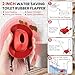 Saillong Universal Toilet Flusher Replacement Kit, Fill Valve, 2-Inch Flapper, Front Mount Handle Lever, Water-Saving, Adjustable Toilet Repair Kit Inside Tank, Easy to Install(Red)