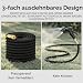 Expandierbarer Gartenschlauch, Upgrade 3-lagiger Latex No-Kink Flexibler Wasserschlauch mit 10-Strahlarten Sprühdüse, Messinganschlüssen, Leichter Dehnbarer Schlauch für Garten, Autowäsche(75ft)