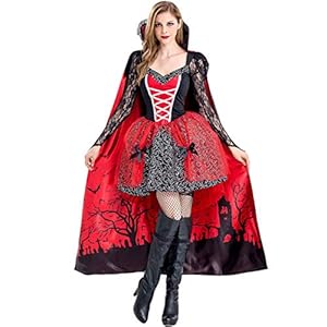 Disfraz de Bruja Vampiro Halloween para mujer