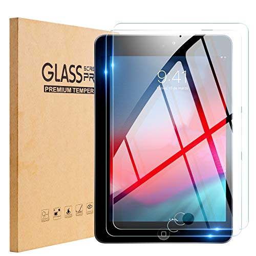 TopEsct [2 Packs] Protector de Pantalla Compatible iPad Mini 4 y iPad Mini 5, Vidrio Templado para Apple Mini 4/5, 9H Dureza, Alta Definición