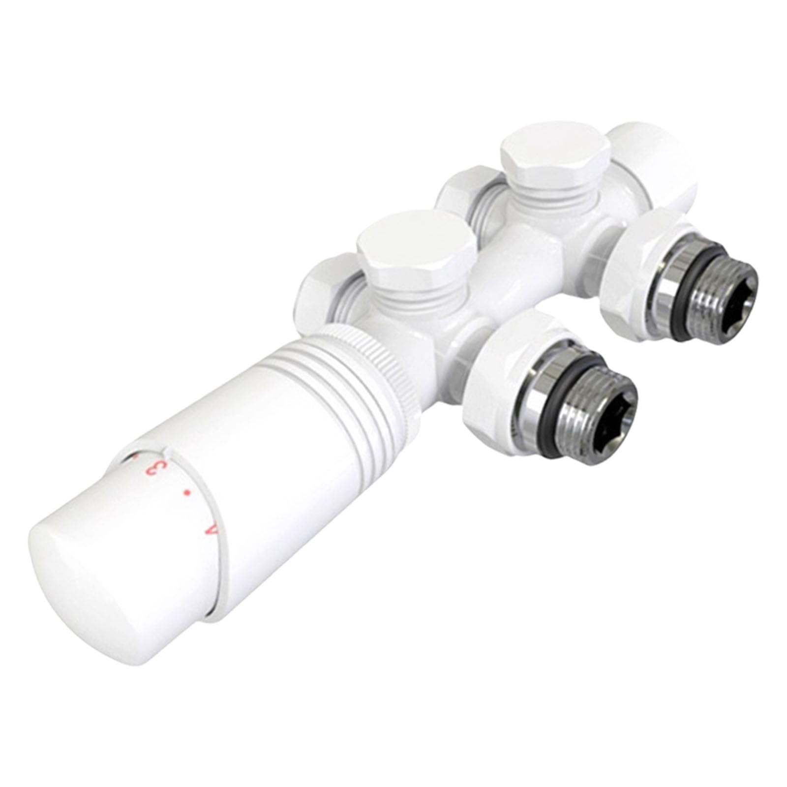 Praktische Thermostat Heizkörperventile in Eck und Durchgangsform zur Verbesserung der Heizeffizienz Anthrazitfarbene G1 / 2-Thermostat Heizkörperventile