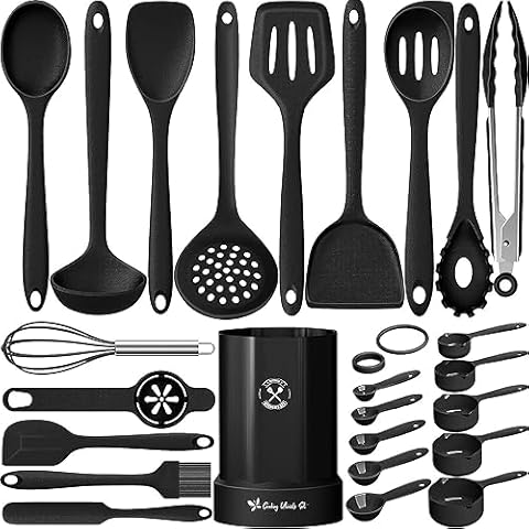 Ustensiles de cuisine en silicone Terlulu Cover
