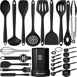 Silicone Kitchen Utensil Set, 25 Pi...