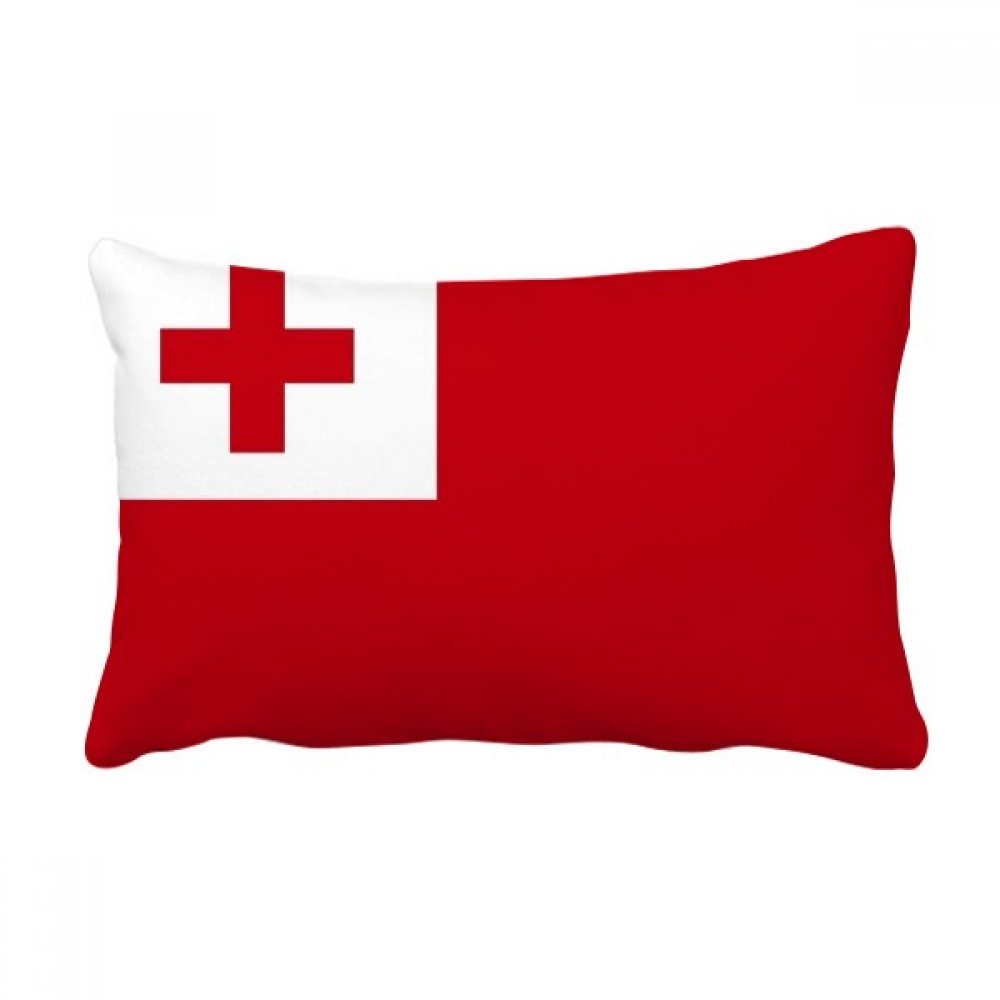 Housse de coussin Tonga 16x24 au design drapeau national d'Océanie