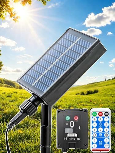 Joycome 1200mAh Panel Solar para Luces de Cadena, 24V/1.2W