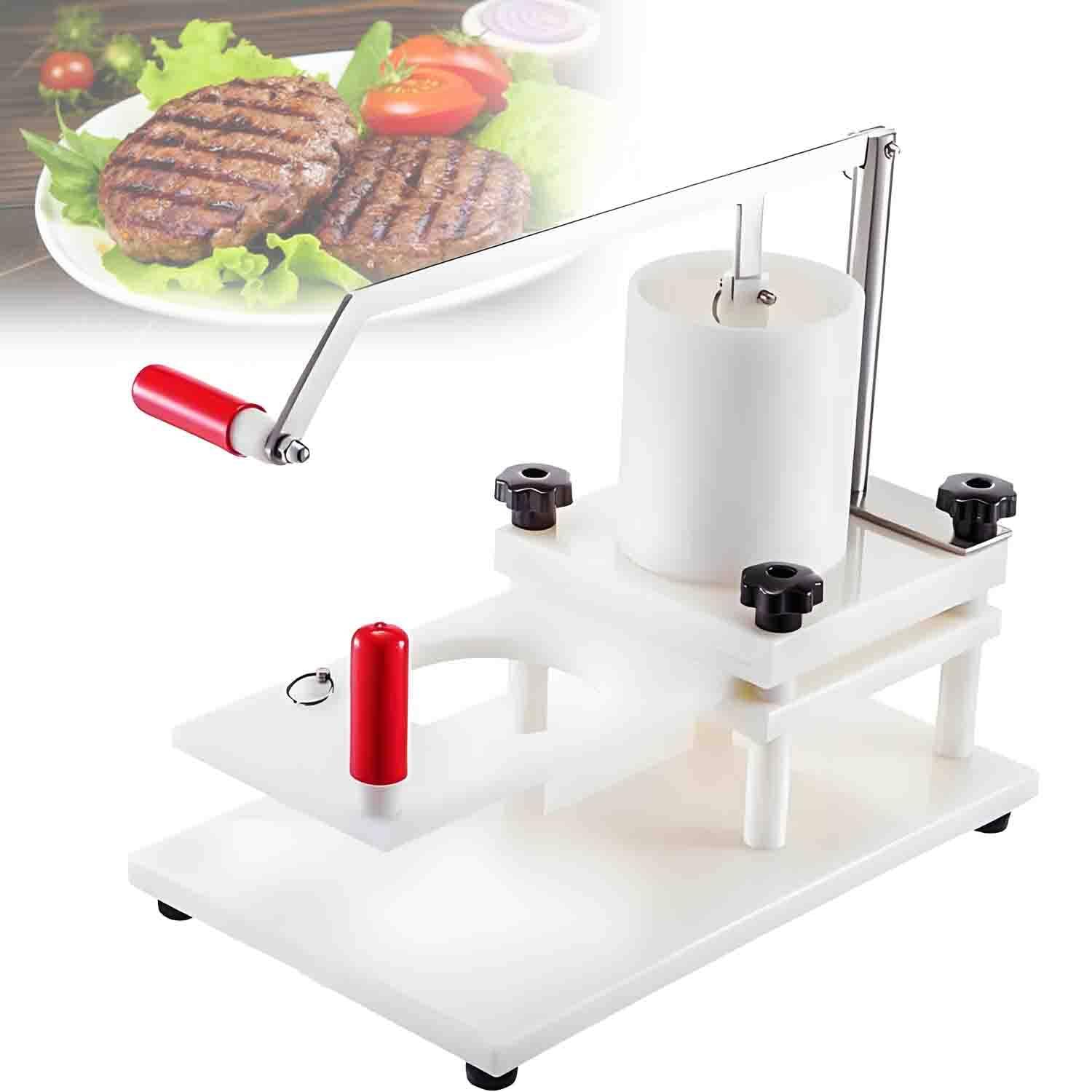 KJZQXYX Manual Hamburger Patty Processor, Commercial Burger Press 110mm,1.5kg Large Hopper,Meat Forming Processor,for Food Factories