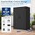 ADDOK Vertical Outdoor Storage Shed with Floor, Resin Garden Shed with Lockable Doors, Waterproof Backyard Storage Cabinet for Lawn Equipment, Garden Tools, Patio and Garage