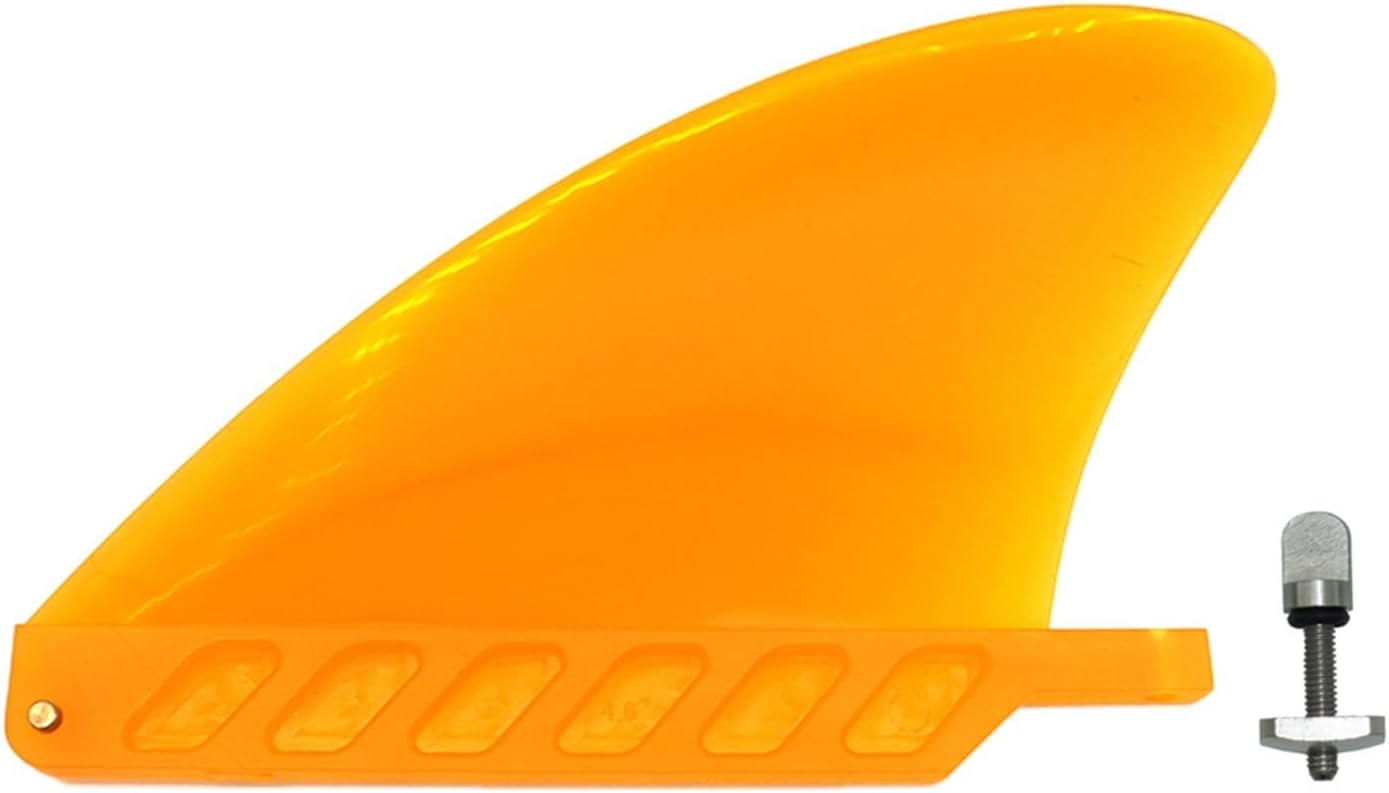 4.6 Inch Soft Flex Center Fin with Screw White Fin Sup Long Board Surfboard Inflatable Paddle Board