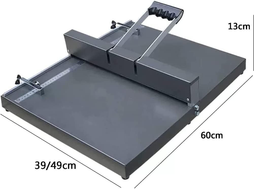 Plieuse manuelle de papier pour pliage professionnel de documents, plieuse en métal robuste pour cartes de vœux et livrets