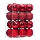 【Original Design】Valery Madelyn presents a unique collection of holiday decorations in vibrant colours. Enjoy lasting fun from Valentines through Harvest Festival and Halloween to Christmas! Our sturdy plastic ball is designed for extended use, spann...