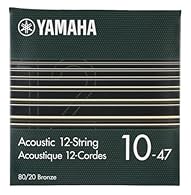 Yamaha guitar strings provide a comfortable feel, stable tuning, excellent durability, and a clear, powerful tone.Ideal for any guitars. Deep, bright tone with rich harmonics. Acoustic Guitar Strings – 12-String Light (010-047), 80/20 Bronze.