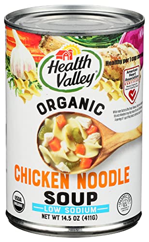 Health Valley Organic Chicken Noodle Soup, No Salt, 15 Oz #TOP12