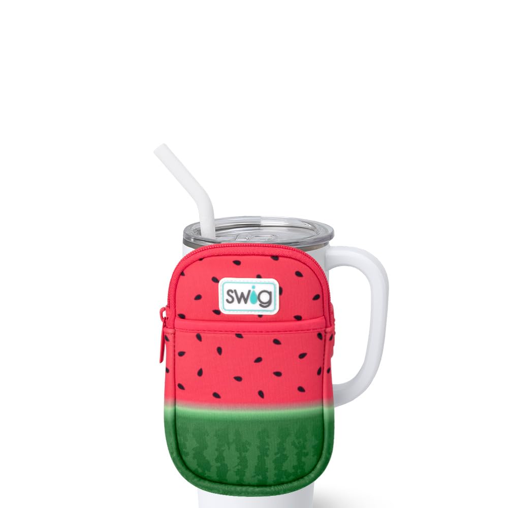 Swig Life Mega Mug Pouch, Water Bottle Bag with Adjustable Strap, Water Bottle Fanny Pack with Zippered Phone Pocket, Holds Travel Essentials, Bottles