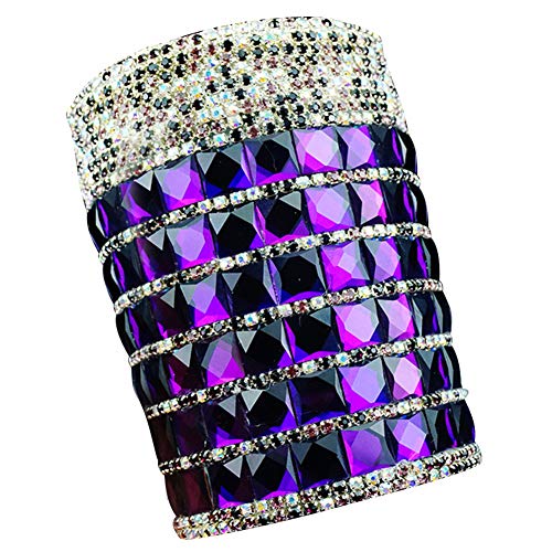 Lzttyee Cylindrical Bling Bling Crystal Car Cigar Ashtray Portable Auto Somkeless Ash Tray