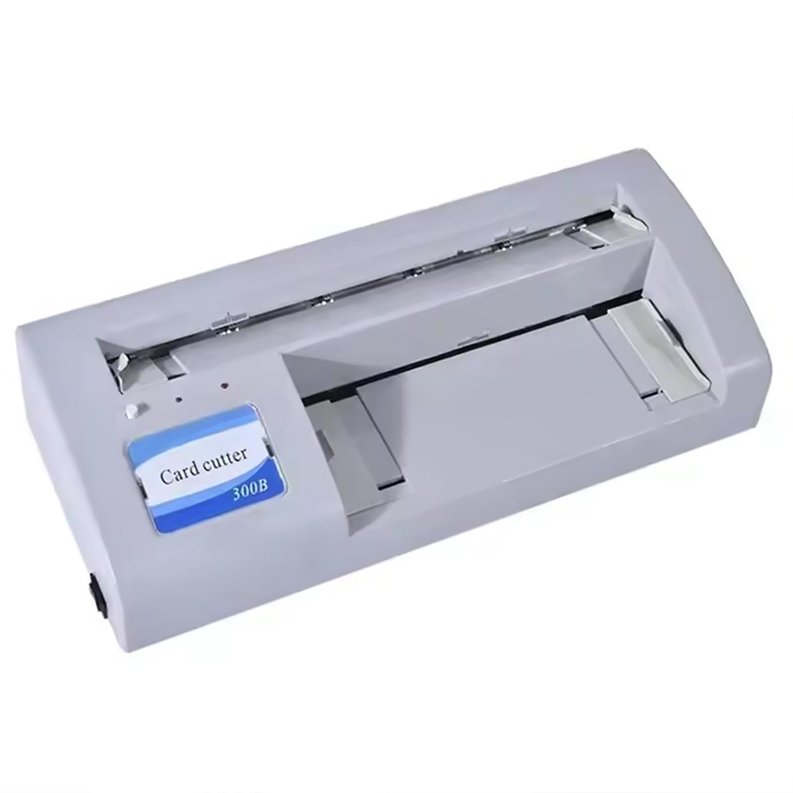 Elektrische Kartenschneidemaschine, A4 & 90 x 54 mm, Automatischer Schlitzer mit Dual-In-Feed, schneidet 30 Karten/Min, unterstützt Papierstärke 120-250 g, für Büro & Druckerei