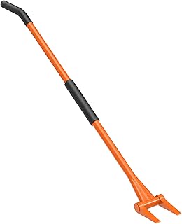 Demolition Tools - 2mm Steel Demo Deck Board Removal Tool for Wood Floors & Drywall Removal - Wrecking Bar for Contractors, Restoration, 58'' Curved Handle for a Good Lever