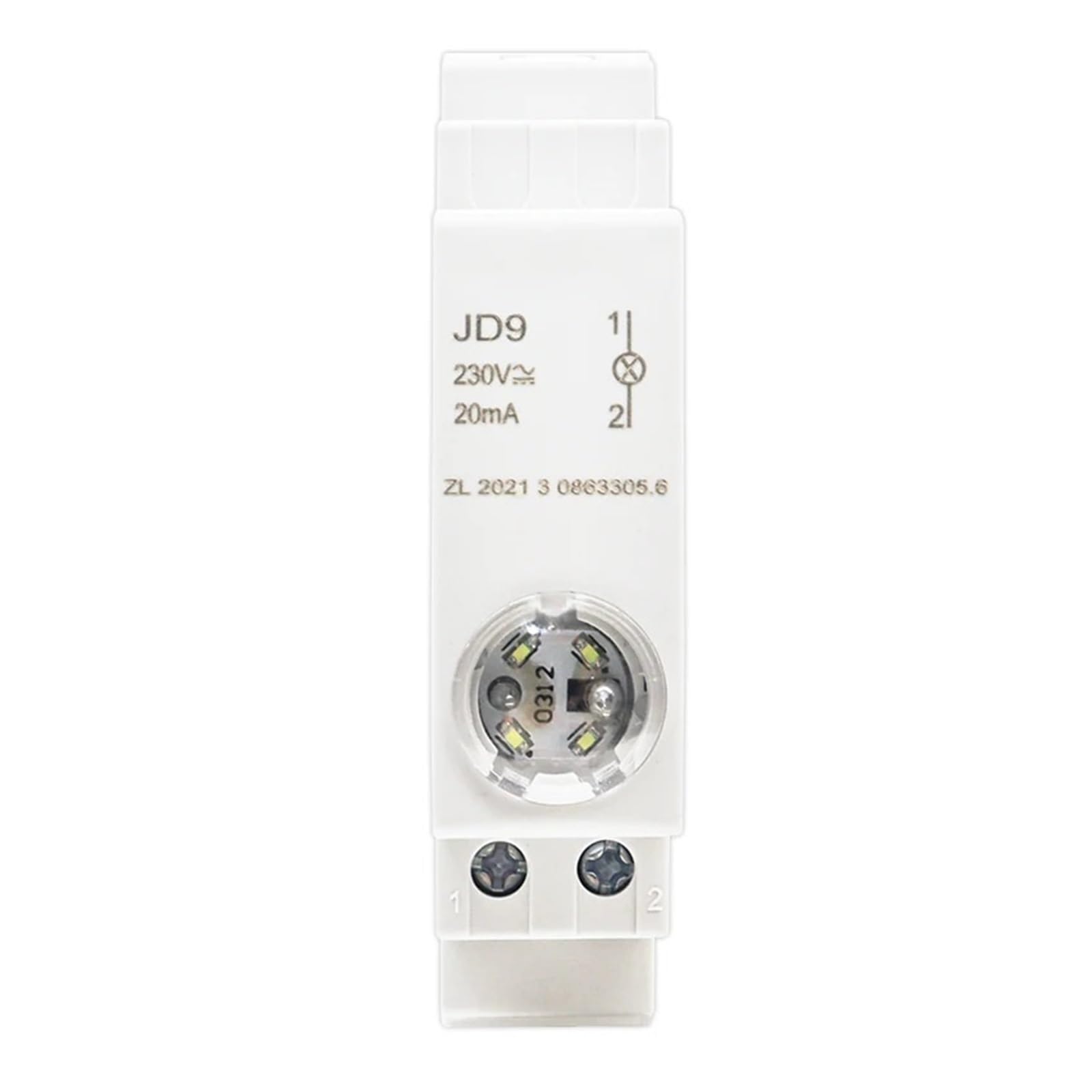 Din Rail Mount LED Signal Lamp Series AC/DC 24V 220V Indicating Indication Pilot Lights JD9