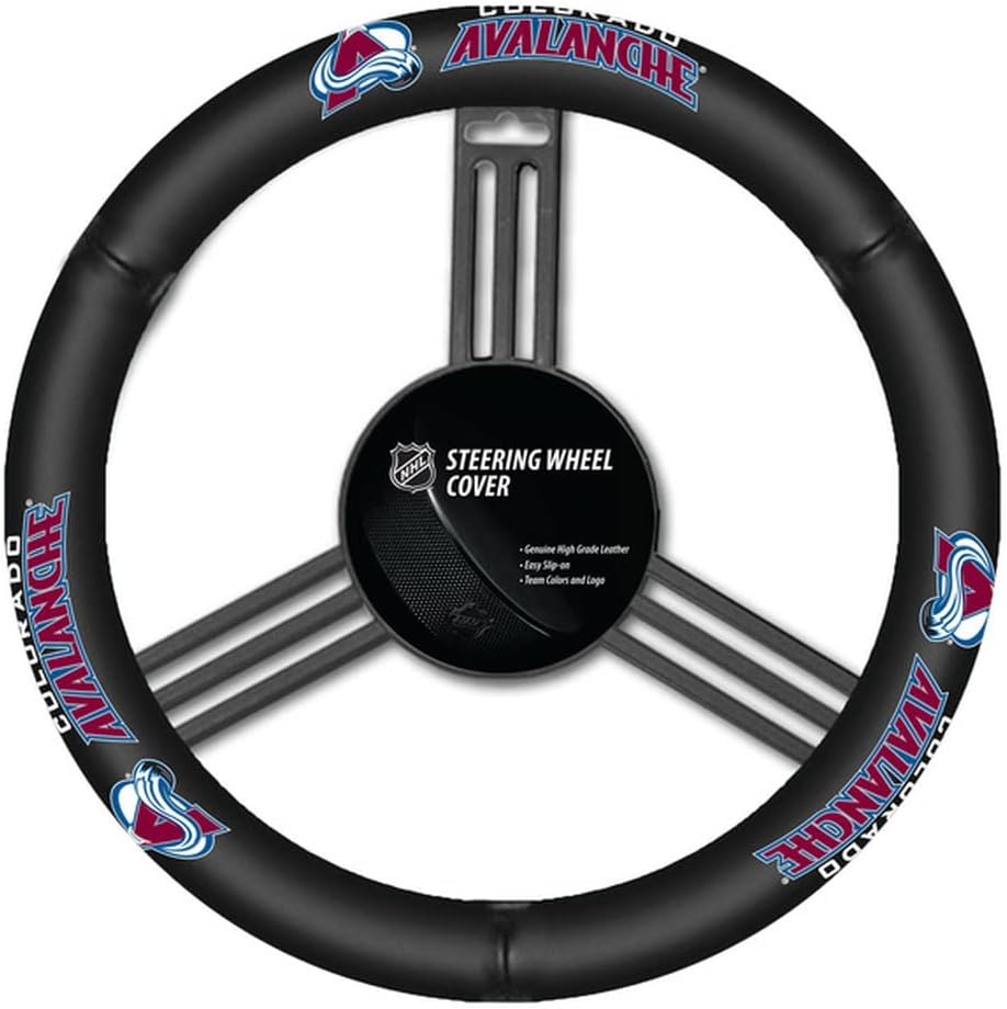 Fremont Die NHL Leather Steering Wheel Cover