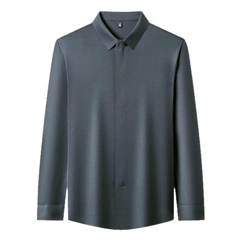 Camisa informal de seda de hielo para noches de verano y oficina 5