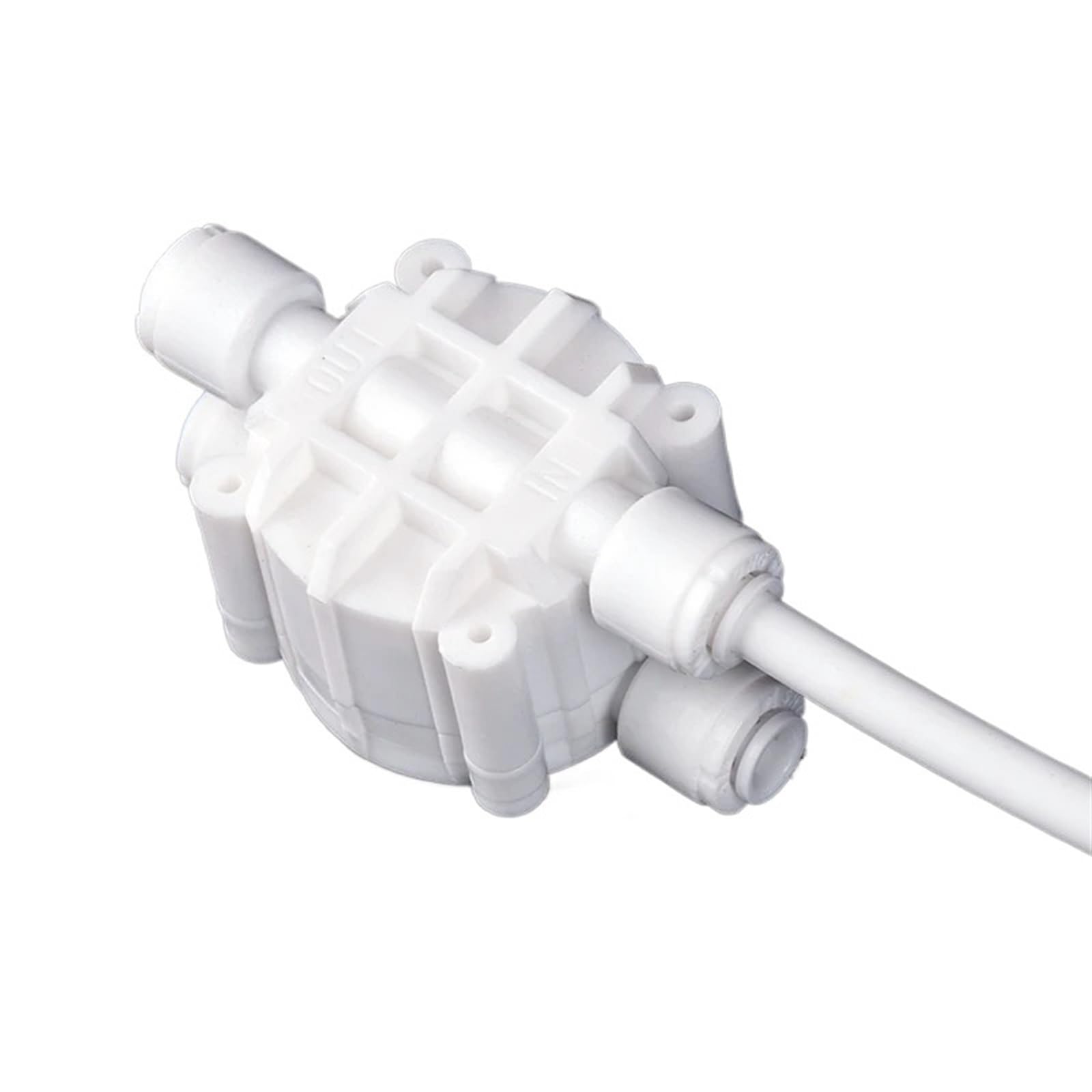 10 Pezzi 1/4" Tubo Flessibile di Collegamento rapido Spegnimento Automatico Valvola a 4 Vie Collegamento rapido Filtro for Acquario RO di osmosi inversa