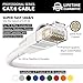 InstallerParts CAT6 Cable UTP Booted [White] - [40 FT] - [1 Pack] - Professional Series - 10Gbps, Cat6 Ethernet Patch Cable, Network, Internet