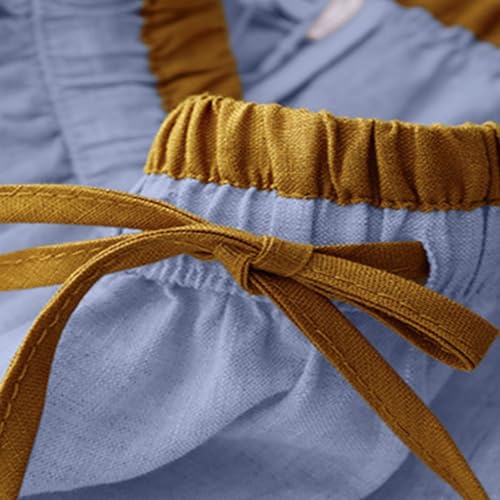 HGps8w Women's Vintage Patchwork Cotton Linen Maxi Skirt - Loose Elastic High Waisted Swing Long Skirts Dress4