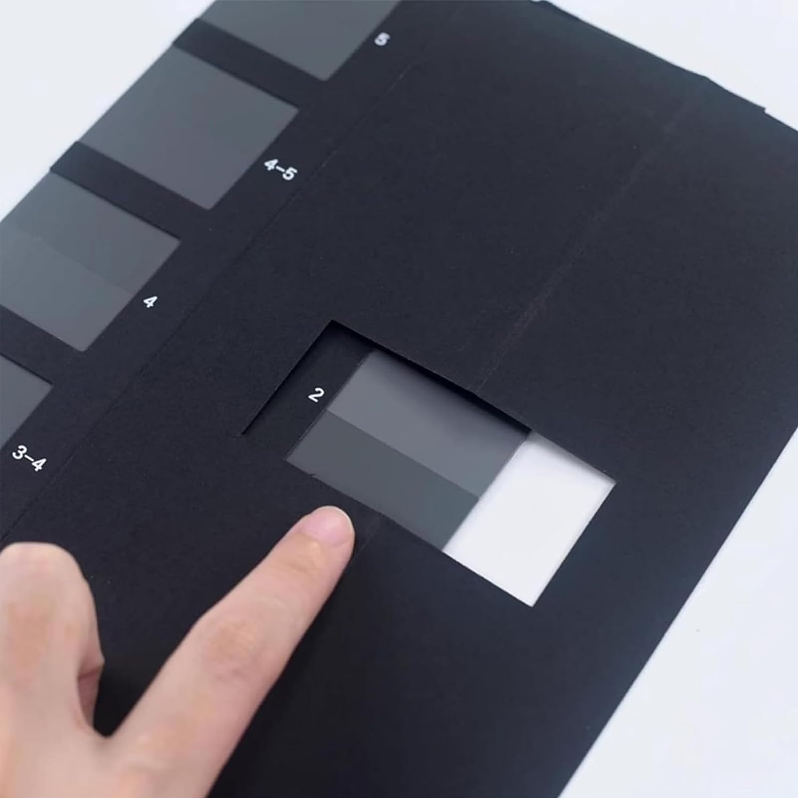 Tarjeta de Prueba de Solidez del Color Textil con 5 Niveles de Prueba,Escala de Grises EstáNdar para Evaluar Manchas,Adecuado para Las Industrias Textil,de ConfeccióN y de ImpresióN
