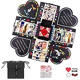 KUSSN Kreative Überraschung Box Explosions-Box DIY Geschenk Scrapbook und Foto-Album Hochzeit Jahrestag Geburtstags Weihnachten Geschenkbox für Hochzeit, Muttertag.