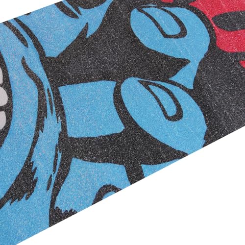 Ieron Premium wasserfeste Aufkleberbögen aus Sandpapier für Skateboards und Scooter, 83,2 x 24,9 cm, Evil Hand
