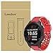 Produktbild LvBu Armband Kompatibel Für Garmin Forerunner 245, Sport Silikon Classic Ersatz Uhrenarmband Für Garmin Forerunner 245 Smartwatch (Rot)