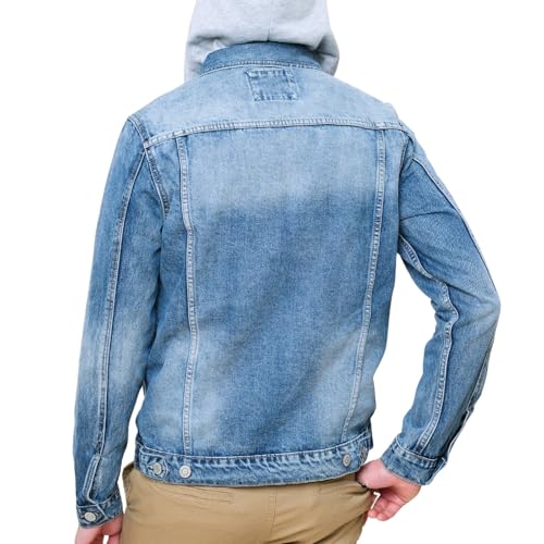 Image of VICTORIOUS Men's Distressed Denim Jacket