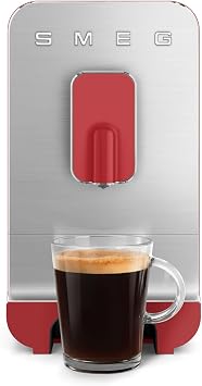 Smeg BCC01RDMUS Fully Automatic Coffee Machine, Red