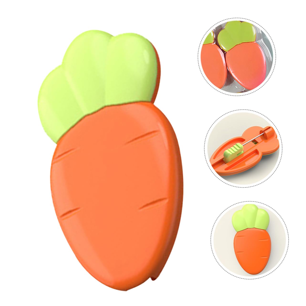 NUOBESTY 36pezzi Spille Di Sicurezza Per Spille Decorative Stile Carota Per Abbigliamento Multi-function e Resistenti Per Fissare Pannolini e Crafting