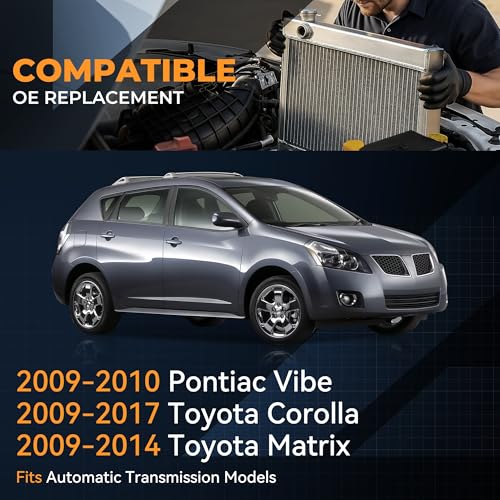 Image of Auto Dynasty 13106 Radiator for 09-17 Toyota Corolla Matrix Pontiac Vibe AT