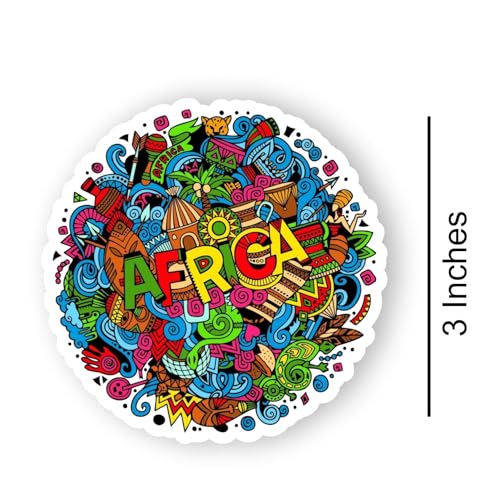 Image of Africa Acrylic Fridge Magnet - UV Textured Printed, Stylish Multicolor Magnet for Fridge, Wardrobe & Metal Surfaces, Pack of 1 (Africa)