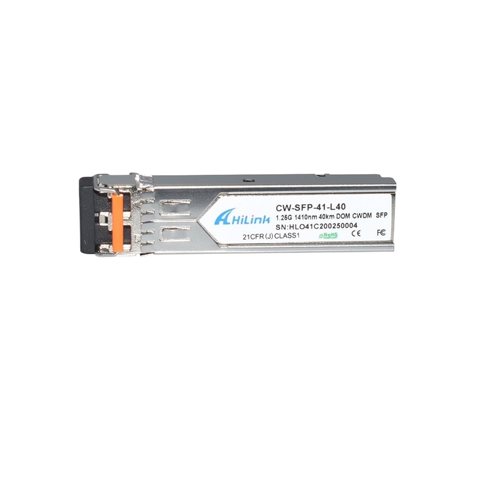 Double émetteur-récepteur SFP CWDM LC 1,25G 1410 nm 40 km avec Fonction DOM