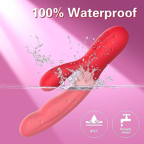 Vibrator Sex Spielzeug für Paare Vibration für Frauen Dildo mit 10 Vibrationen & 5-Flattermodi G Punkt Erotik Sex Spielzeug für die Frau Vibratoren Sexspielzeug für Frauen Solo Sex Toys – Bild 7